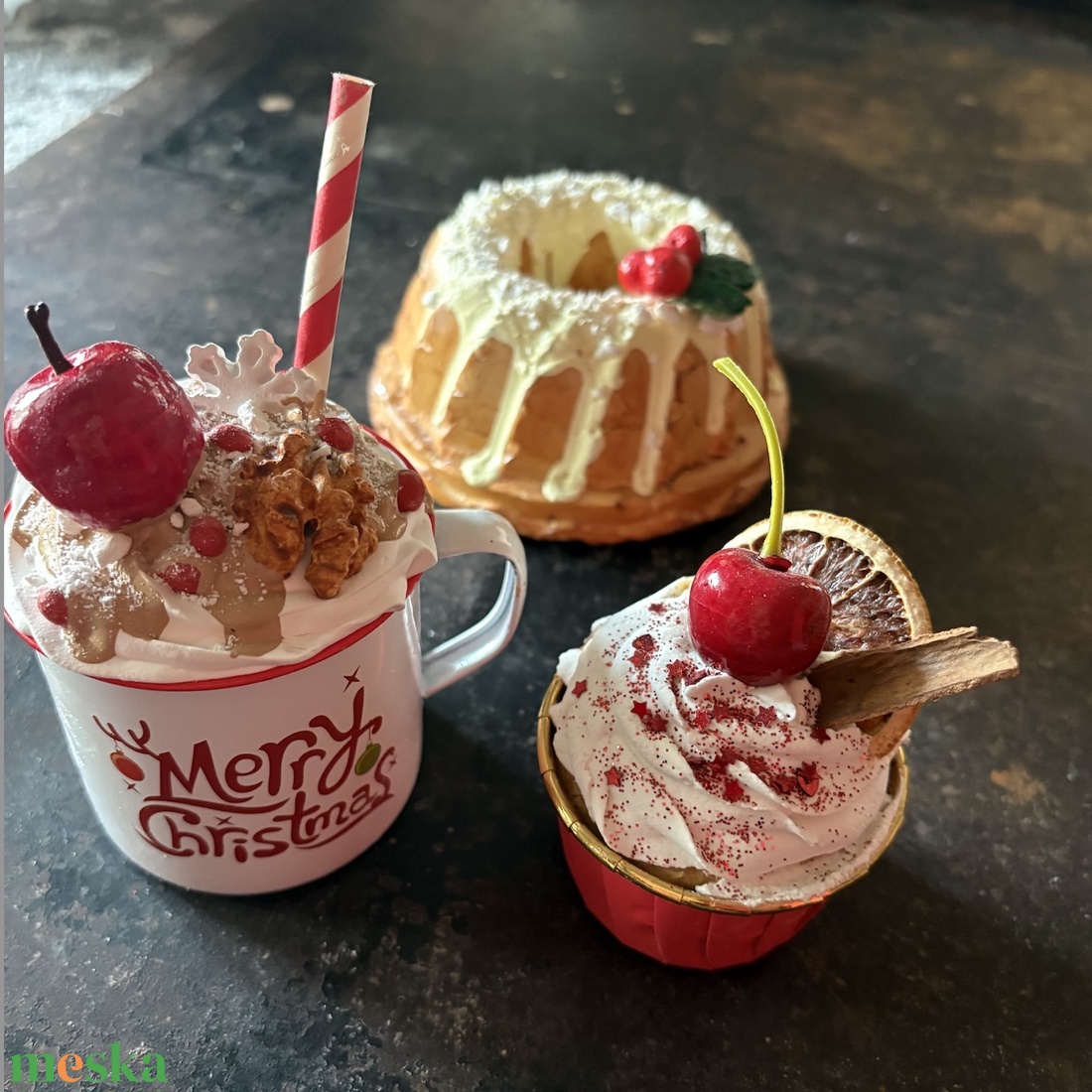 Karácsonyi édesség szett - karácsony - karácsonyi lakásdekoráció - karácsonyi lakásdíszek - Meska.hu