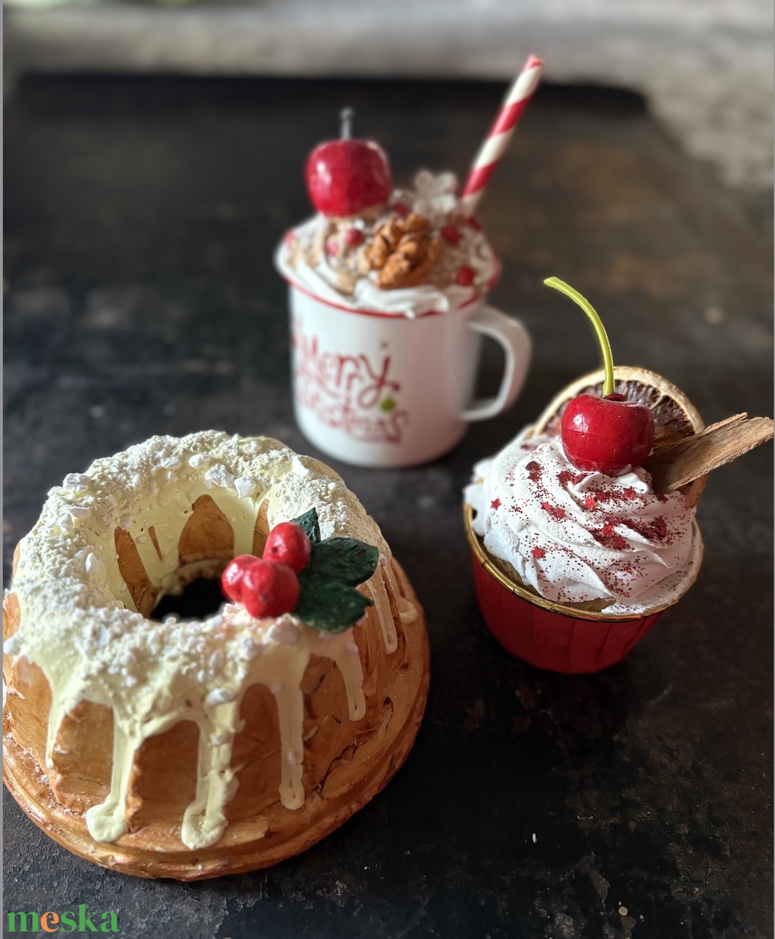 Karácsonyi édesség szett - karácsony - karácsonyi lakásdekoráció - karácsonyi lakásdíszek - Meska.hu