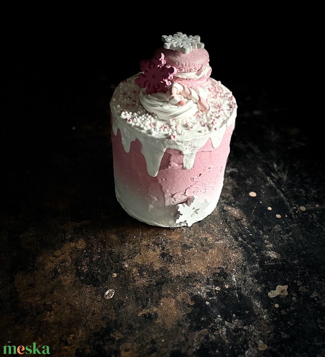 Karácsonyi torta replika - karácsony - karácsonyi lakásdekoráció - karácsonyi lakásdíszek - Meska.hu