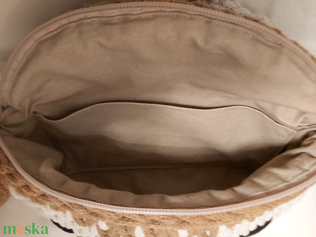 Horgolt gida övtáska újrahasznosított pamut zsinórfonalból  - táska & tok - kézitáska & válltáska - válltáska - Meska.hu