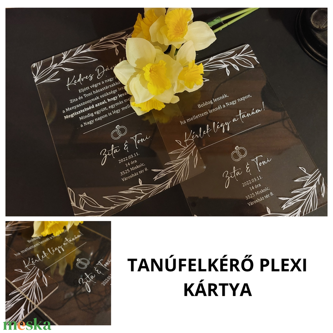 Tanúfelkérő plexi lap - esküvő - meghívó & kártya - meghívó - Meska.hu Tanúfelkérő plexi lap - esküvő - meghívó & kártya - meghívó - Meska.hu