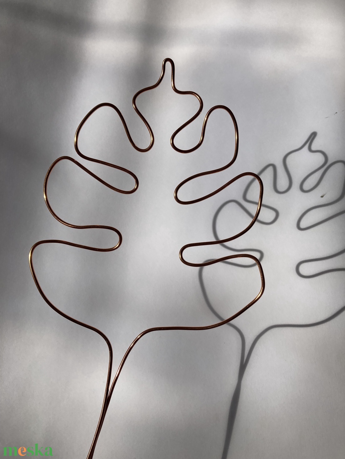 Rosegold 'Monstrea' növénytámasz álló - otthon & életmód - dekoráció - virágdísz és tartó - Meska.hu