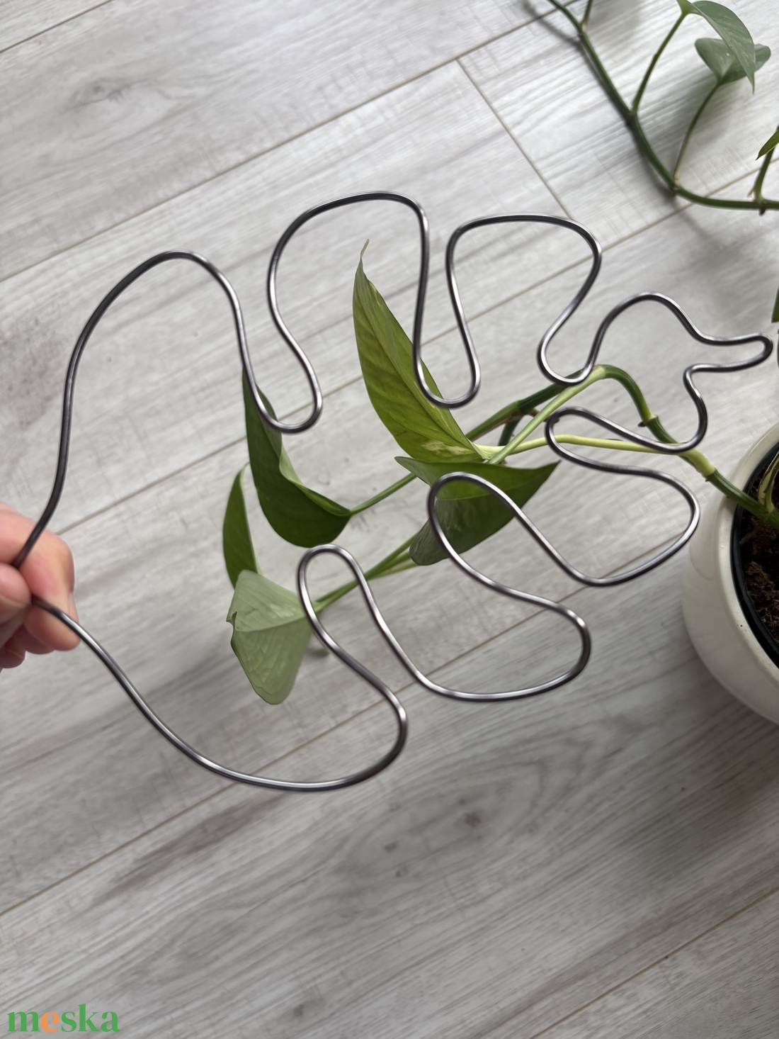 Grafit monstrea álló - otthon & életmód - dekoráció - virágdísz és tartó - virágtartó - Meska.hu