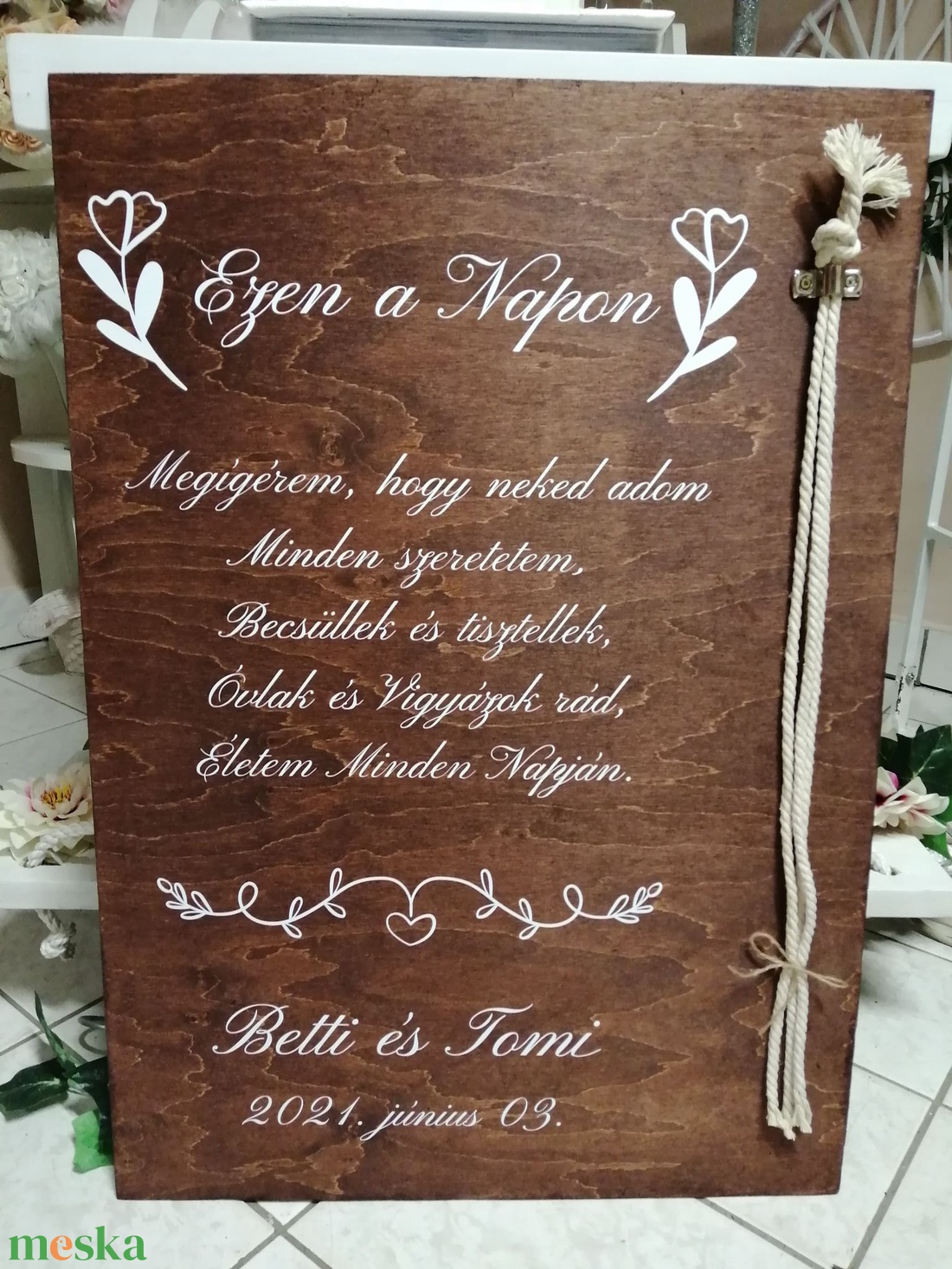 Kötél szertartás - esküvő - dekoráció - tábla & jelzés - Meska.hu Kötél szertartás - esküvő - dekoráció - tábla & jelzés - Meska.hu