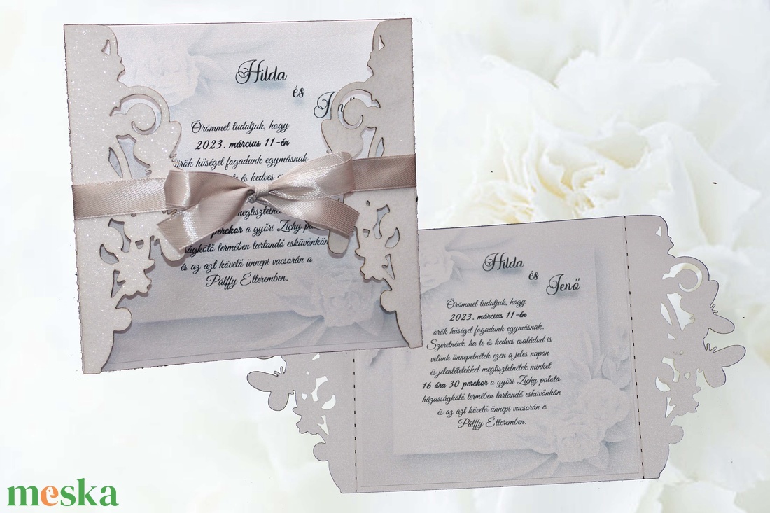 Lézervágott esküvői meghívó - PL1512 - esküvő - meghívó & kártya - meghívó - Meska.hu Lézervágott esküvői meghívó - PL1512 - esküvő - meghívó & kártya - meghívó - Meska.hu