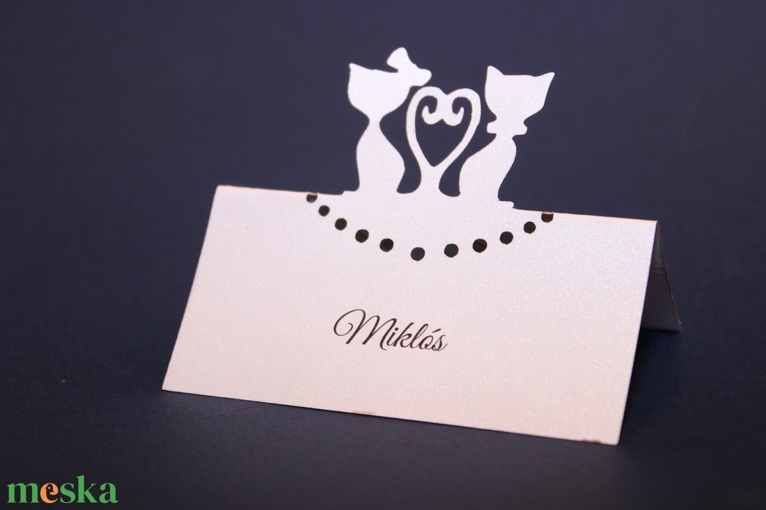 Ültetőkártya - PLÜ1518 - esküvő - meghívó & kártya - ültetési rend - Meska.hu