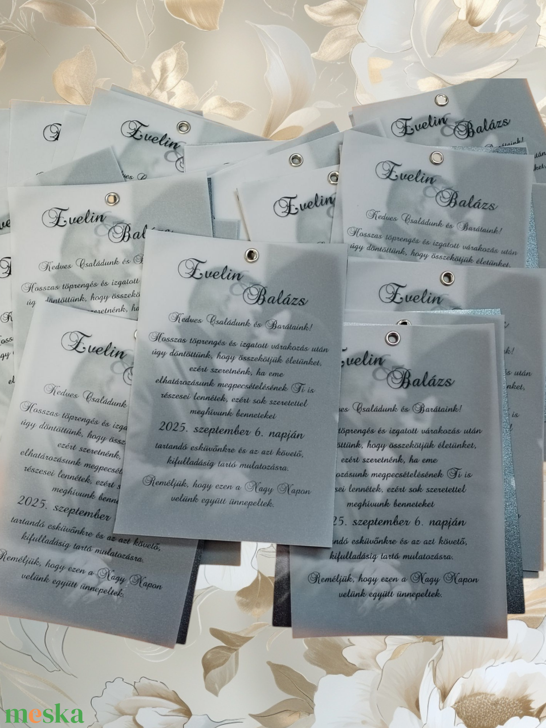 Esküvői meghívó - PL1589 - esküvő - meghívó & kártya - meghívó - Meska.hu
