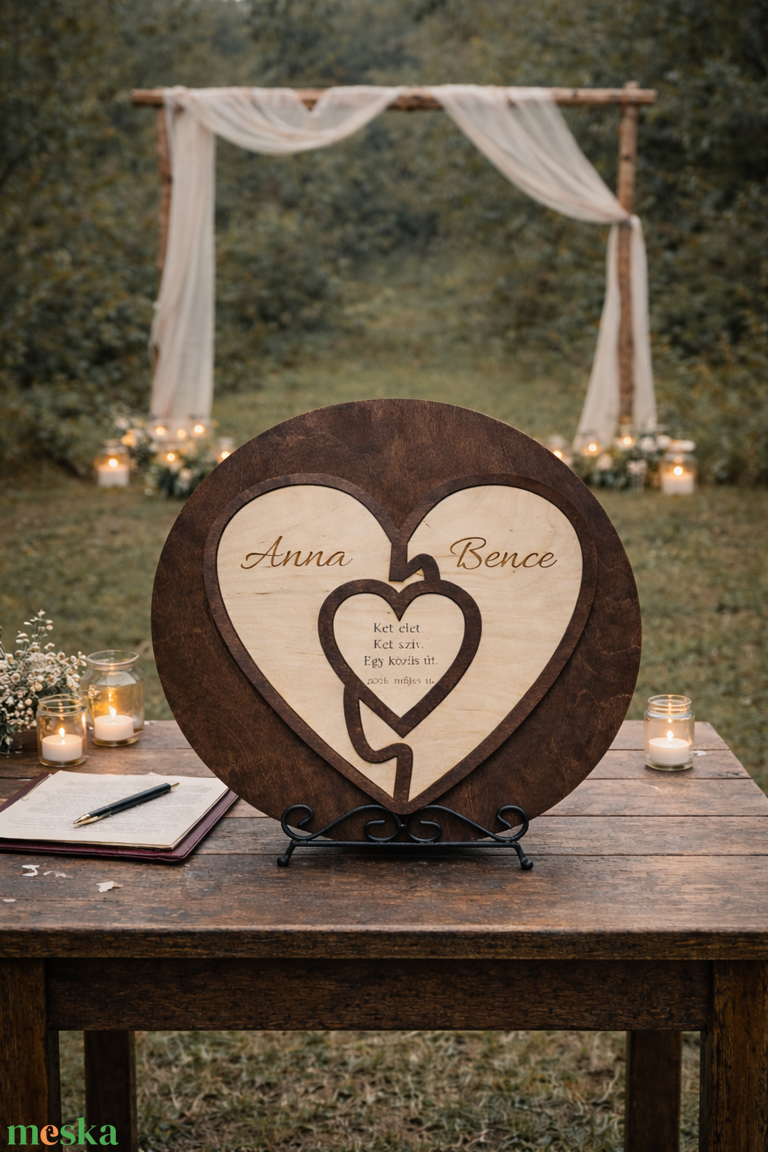 Összeérés Ceremónia Szett - Egyedi, modern szertartáselem polgári esküvőre (PSZ01) - esküvő - dekoráció - helyszíni dekor - Meska.hu