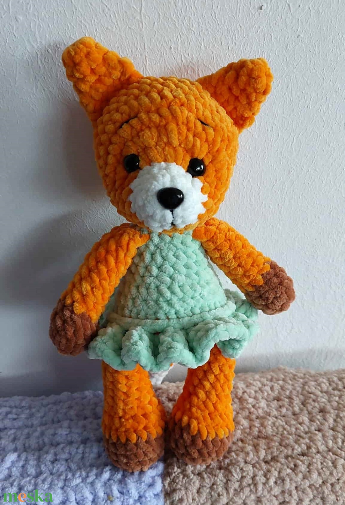 Huncutka - horgolt róka 28 cm - játék & sport - plüssállat & játékfigura - róka - Meska.hu Huncutka - horgolt róka 28 cm - játék & sport - plüssállat & játékfigura - róka - Meska.hu