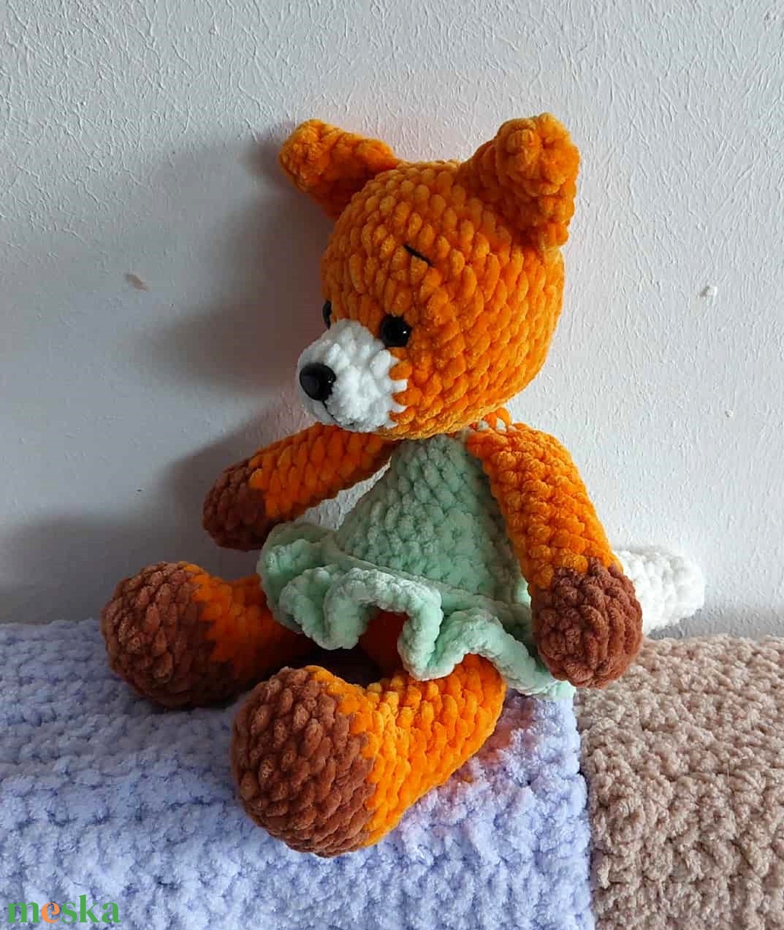 Huncutka - horgolt róka 28 cm - játék & sport - plüssállat & játékfigura - róka - Meska.hu Huncutka - horgolt róka 28 cm - játék & sport - plüssállat & játékfigura - róka - Meska.hu