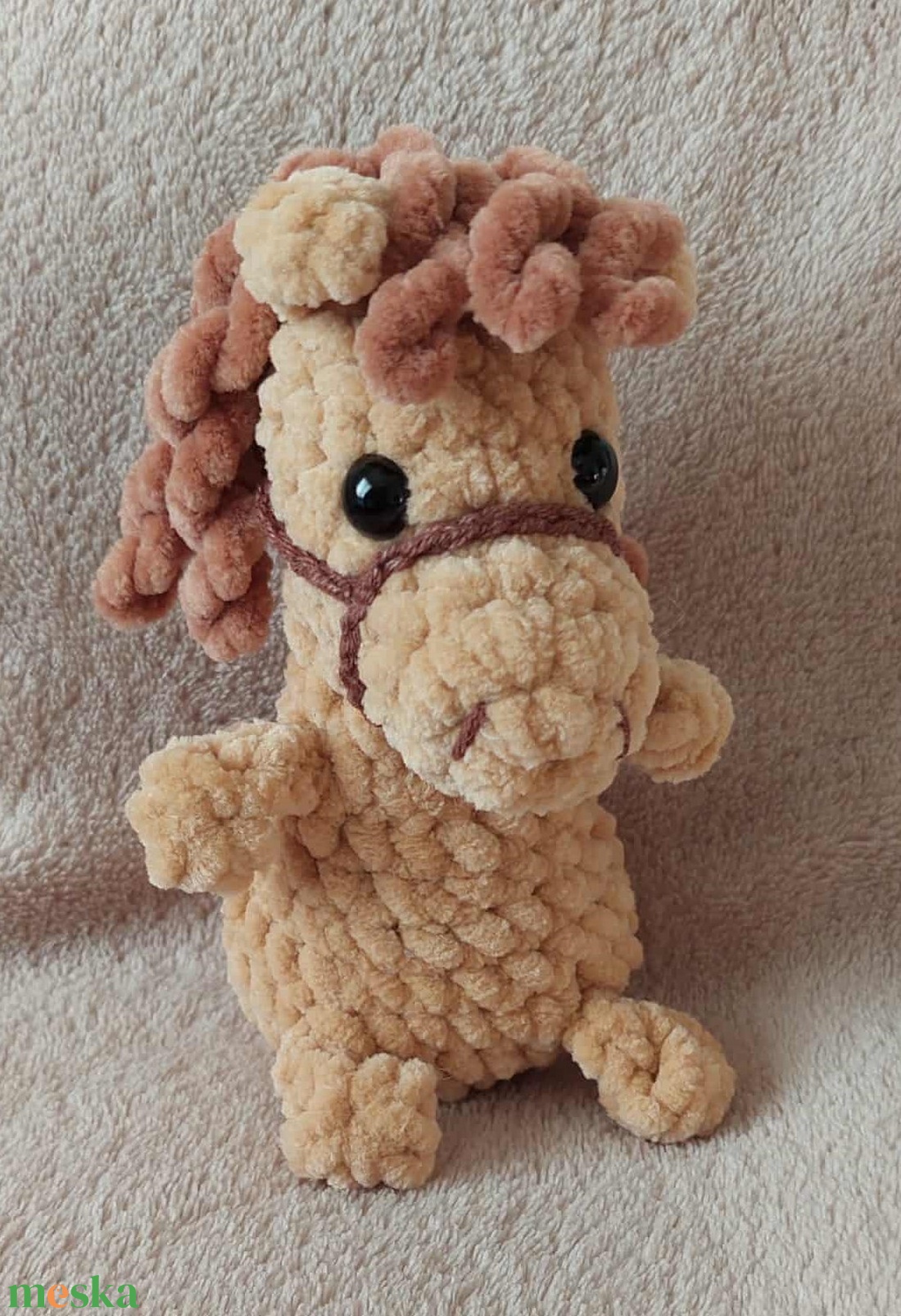 Lovacska  - horgolt, 14 cm - játék & sport - plüssállat & játékfigura - ló - Meska.hu