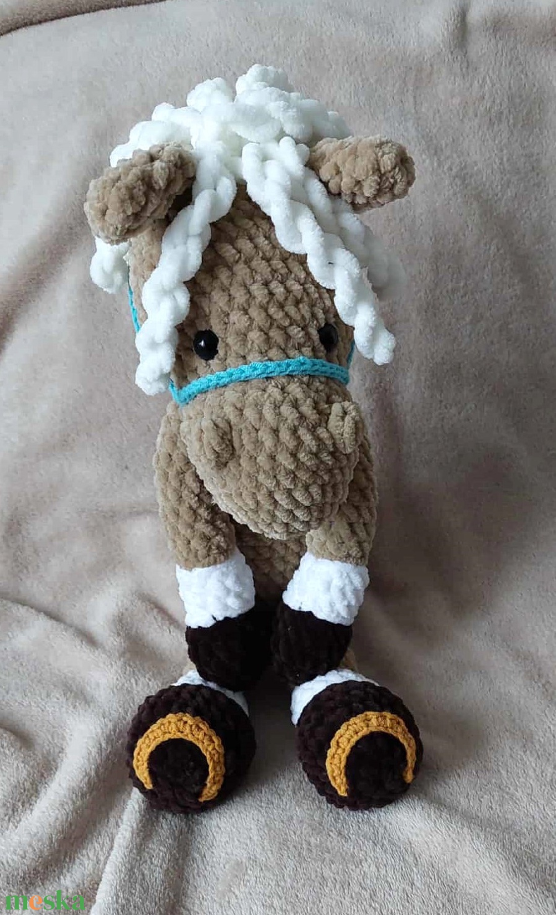 Horgolt lovacska - 40 cm  - játék & sport - plüssállat & játékfigura - ló - Meska.hu