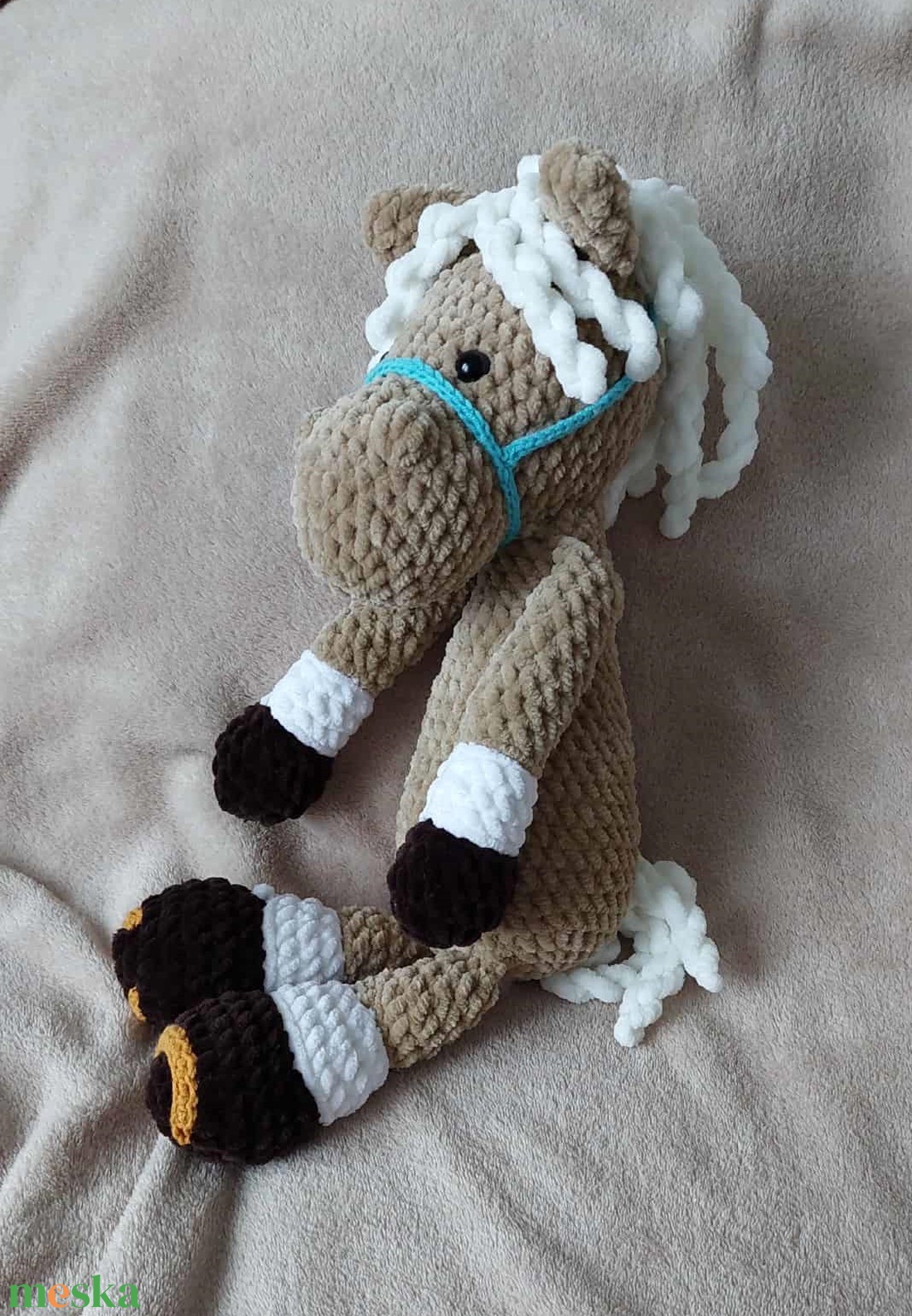 Horgolt lovacska - 40 cm  - játék & sport - plüssállat & játékfigura - ló - Meska.hu