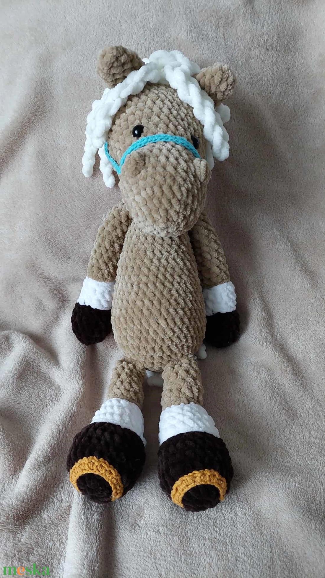 Horgolt lovacska - 40 cm  - játék & sport - plüssállat & játékfigura - ló - Meska.hu