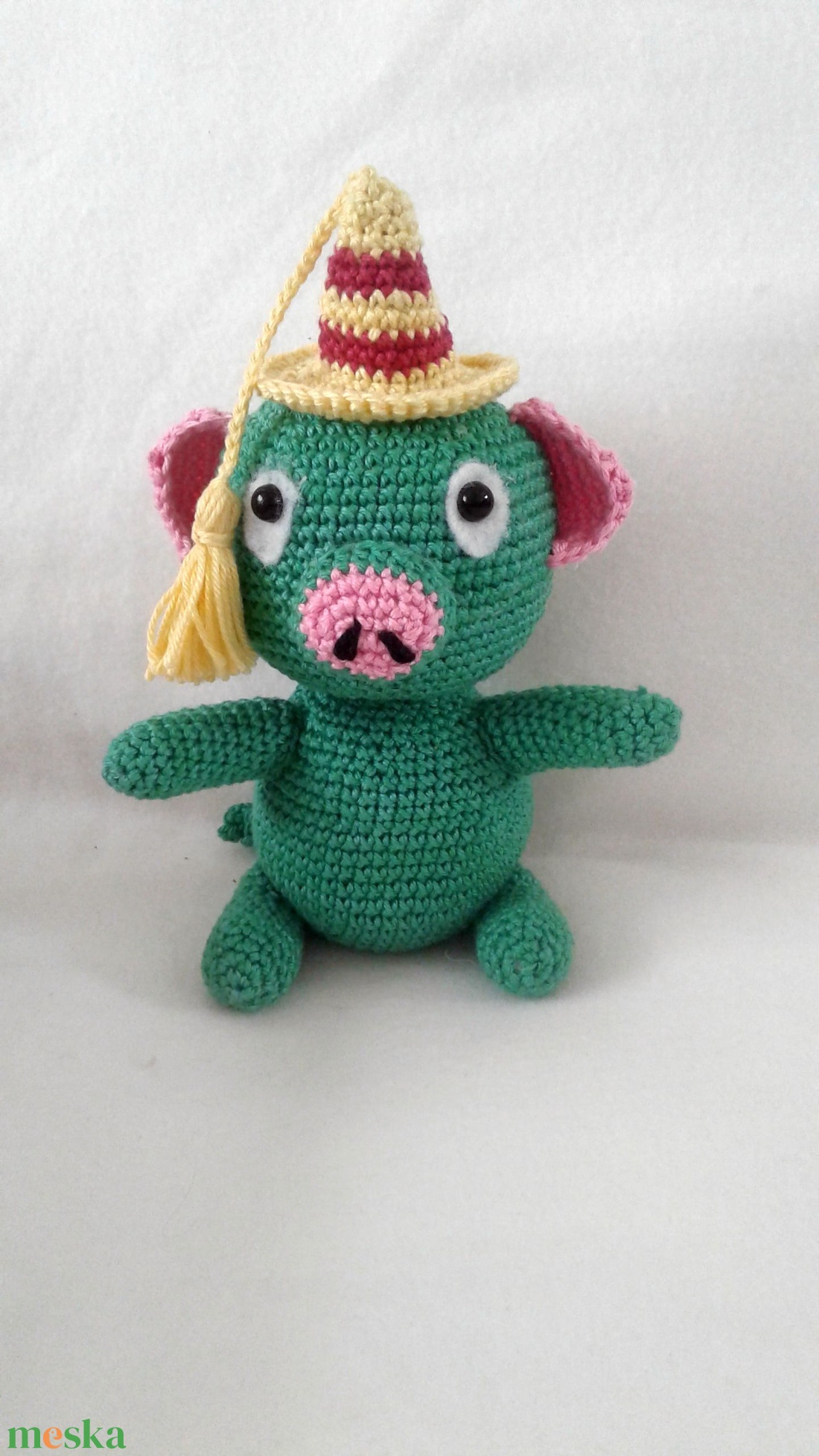 Horgolt -  Mazsola - játék & sport - plüssállat & játékfigura - malac - Meska.hu