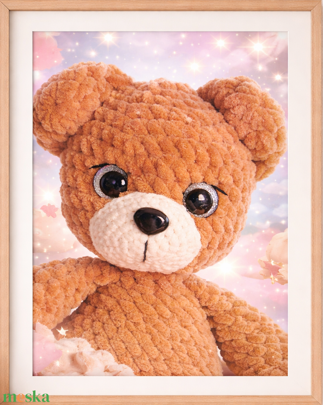 Horgolt maci, ruhával - játék & sport - plüssállat & játékfigura - maci - Meska.hu