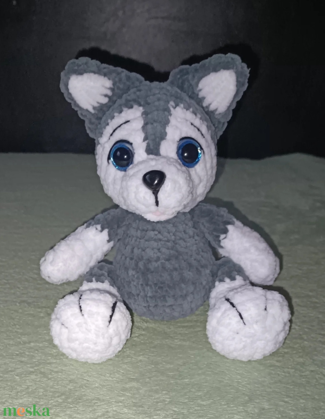 Horgolt Husky  - játék & sport - plüssállat & játékfigura - kutya - Meska.hu