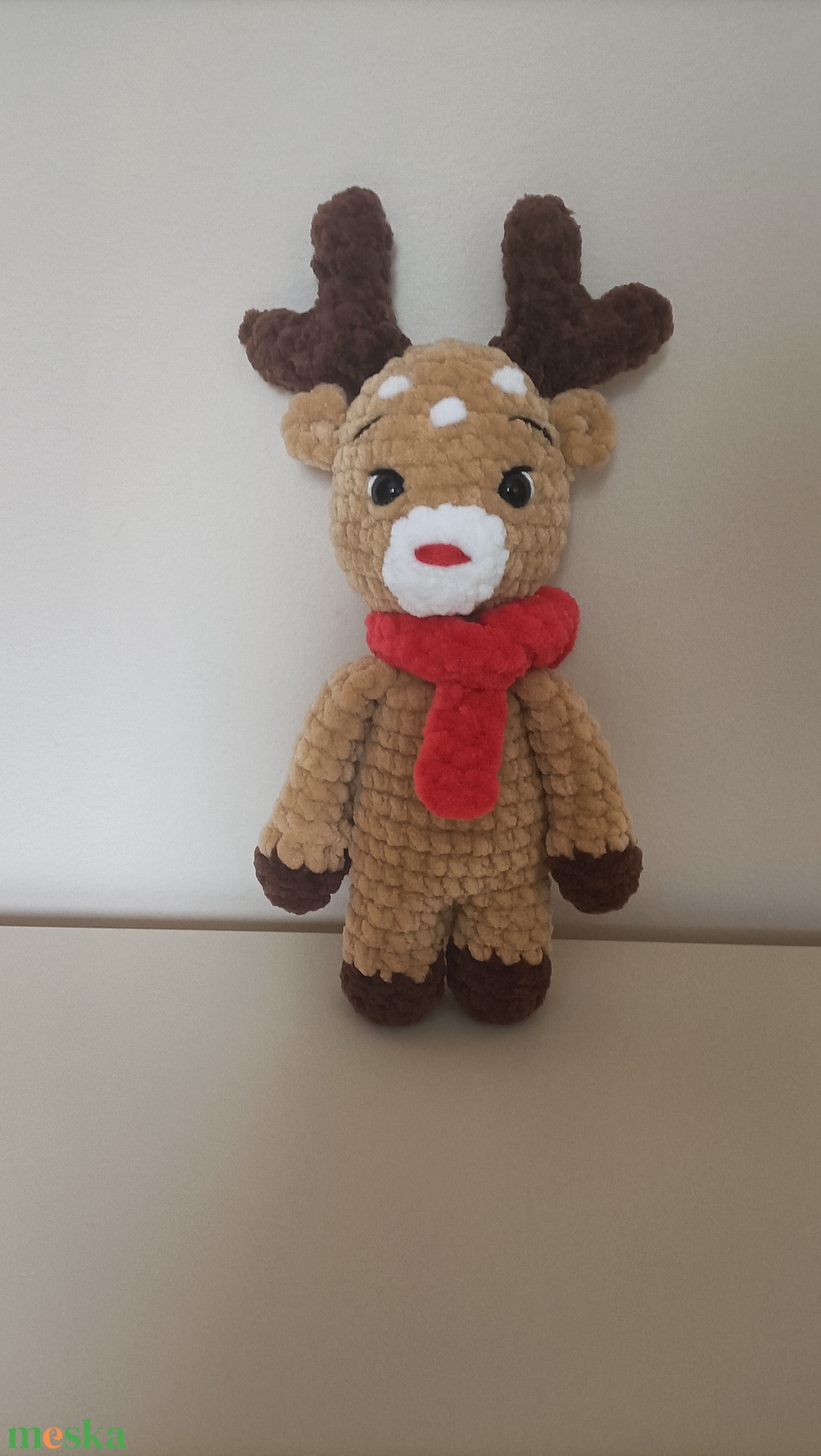 Horgolt szarvas  - játék & sport - plüssállat & játékfigura - Meska.hu
