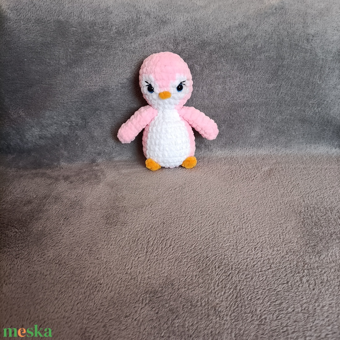 Horgolt pingvin  - játék & sport - plüssállat & játékfigura - pingvin - Meska.hu