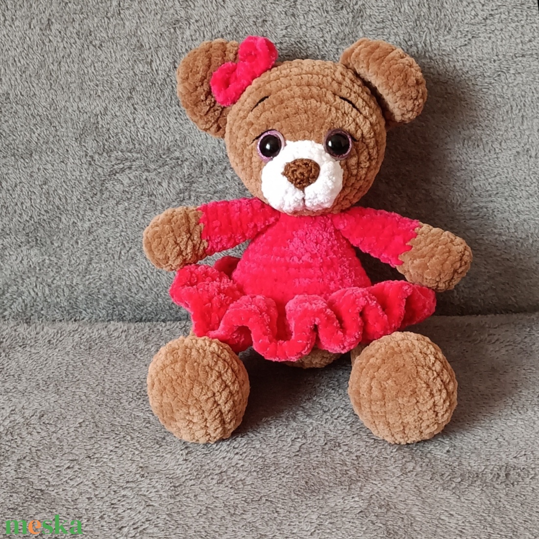 Horgolt maci - játék & sport - plüssállat & játékfigura - maci - Meska.hu