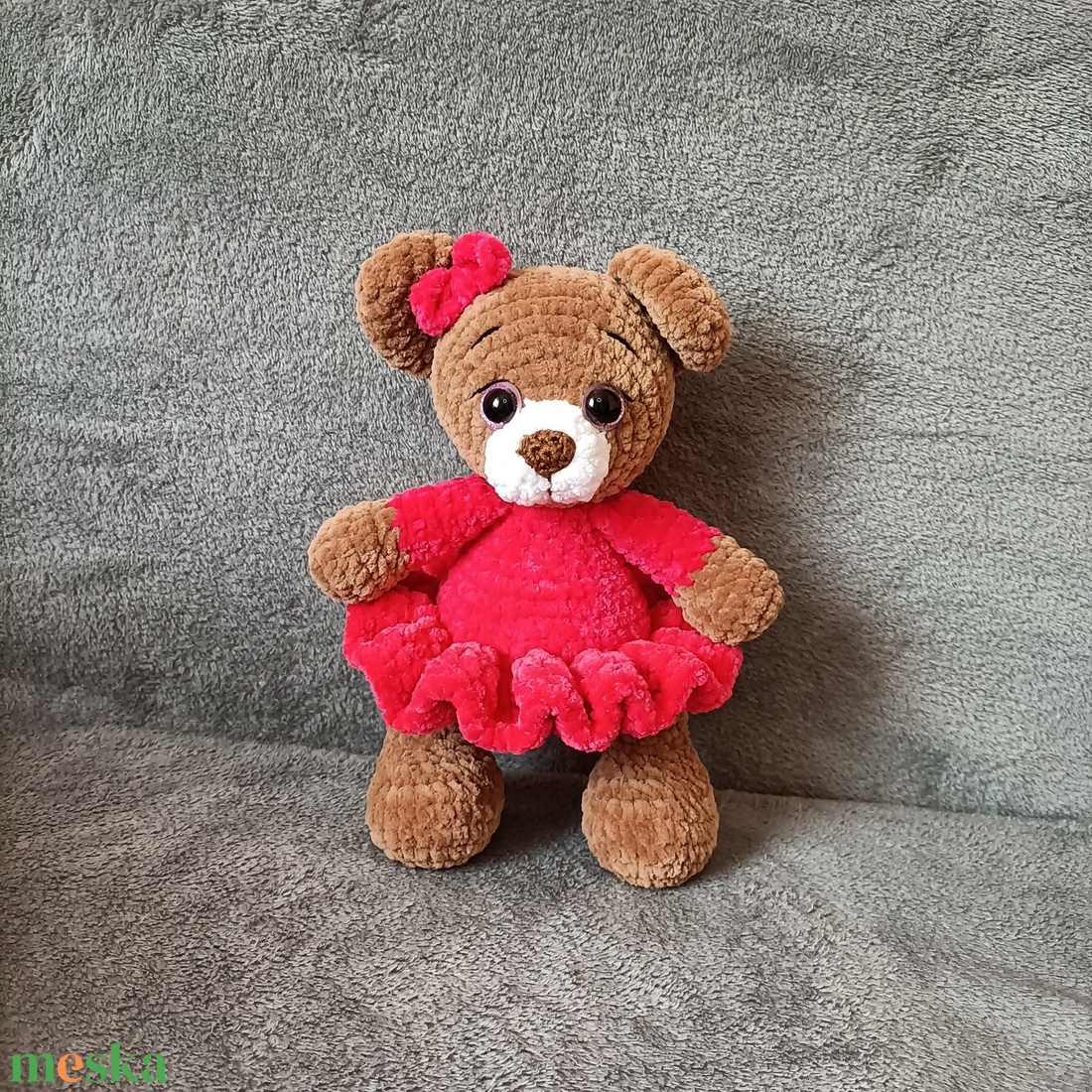 Horgolt maci - játék & sport - plüssállat & játékfigura - maci - Meska.hu