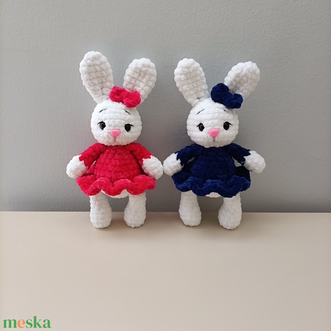 Horgolt nyuszi  - játék & sport - plüssállat & játékfigura - nyuszi - Meska.hu