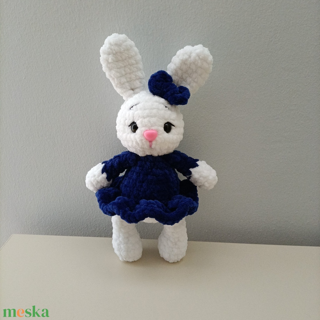 Horgolt nyuszi  - játék & sport - plüssállat & játékfigura - nyuszi - Meska.hu