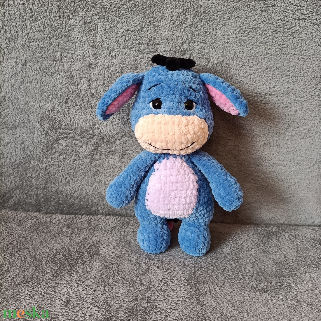 Horgolt füles csacsi  - játék & sport - plüssállat & játékfigura - más figura - Meska.hu