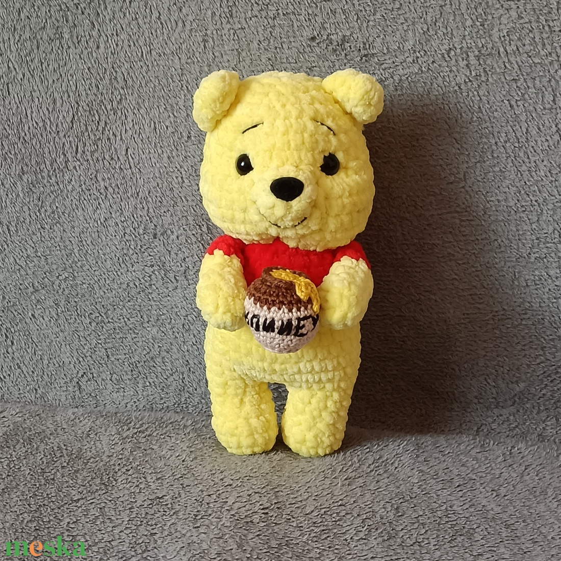 Horgolt Micimackó  - játék & sport - plüssállat & játékfigura - plüss mesefigurák - Meska.hu