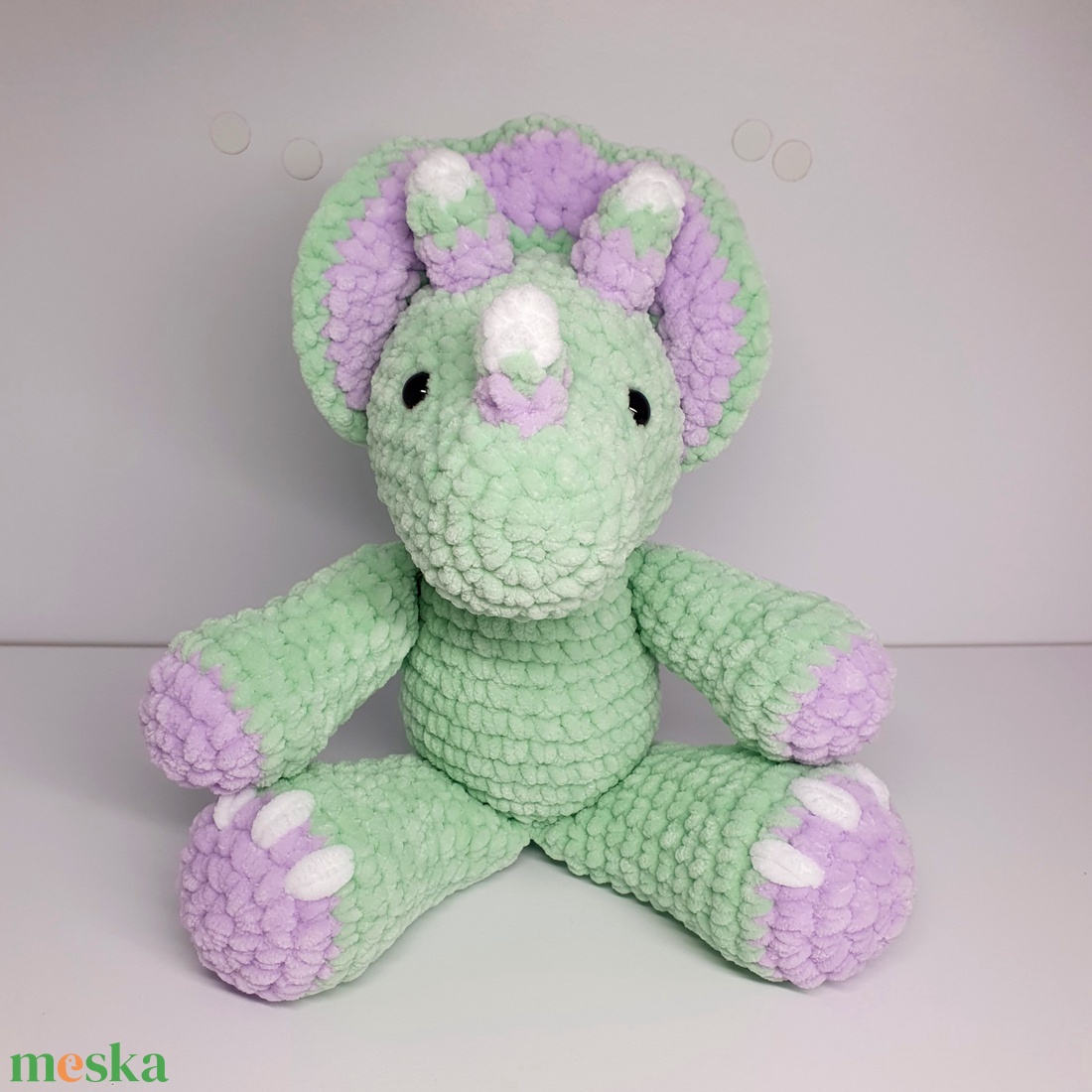 Horgolt amigurumi plüss dínó - játék & sport - plüssállat & játékfigura - plüss dínók - Meska.hu Horgolt amigurumi plüss dínó - játék & sport - plüssállat & játékfigura - plüss dínók - Meska.hu