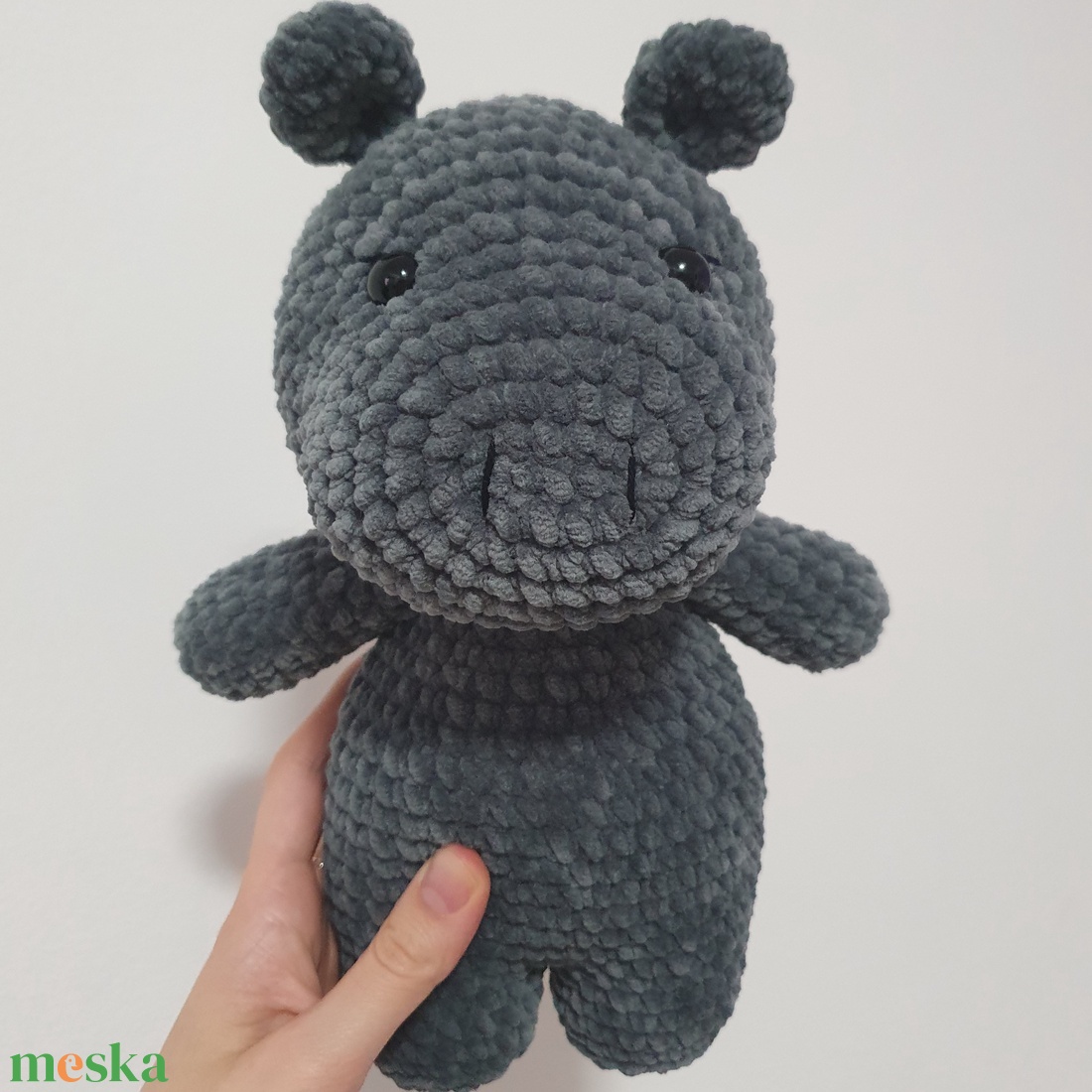 Horgolt amigurumi plüss szürke víziló - játék & sport - plüssállat & játékfigura - más figura - Meska.hu Horgolt amigurumi plüss szürke víziló - játék & sport - plüssállat & játékfigura - más figura - Meska.hu