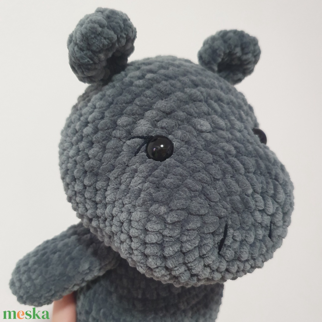Horgolt amigurumi plüss szürke víziló - játék & sport - plüssállat & játékfigura - más figura - Meska.hu Horgolt amigurumi plüss szürke víziló - játék & sport - plüssállat & játékfigura - más figura - Meska.hu