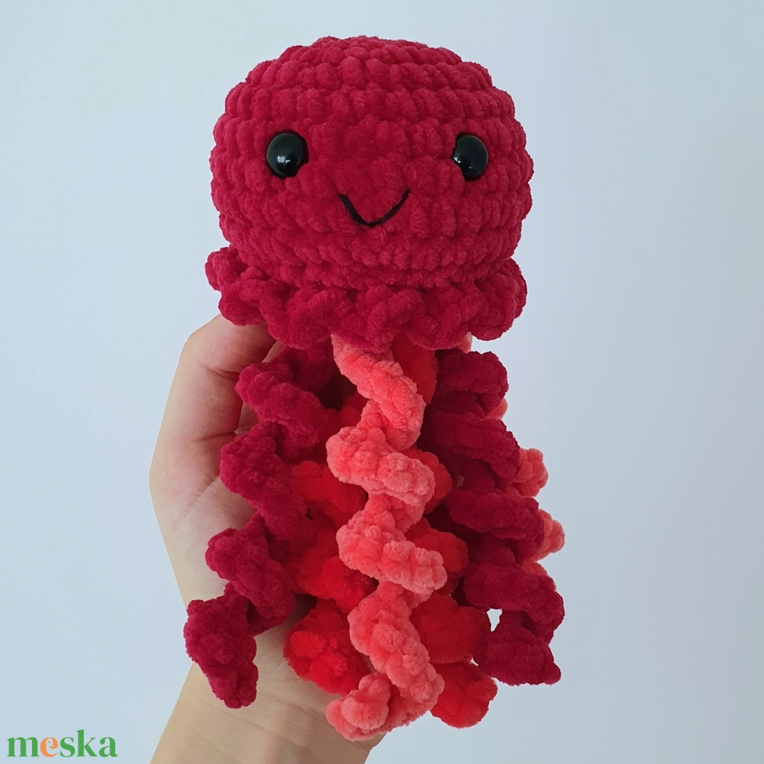 Horgolt amigurumi plüss bordó medúza - játék & sport - plüssállat & játékfigura - más figura - Meska.hu Horgolt amigurumi plüss bordó medúza - játék & sport - plüssállat & játékfigura - más figura - Meska.hu