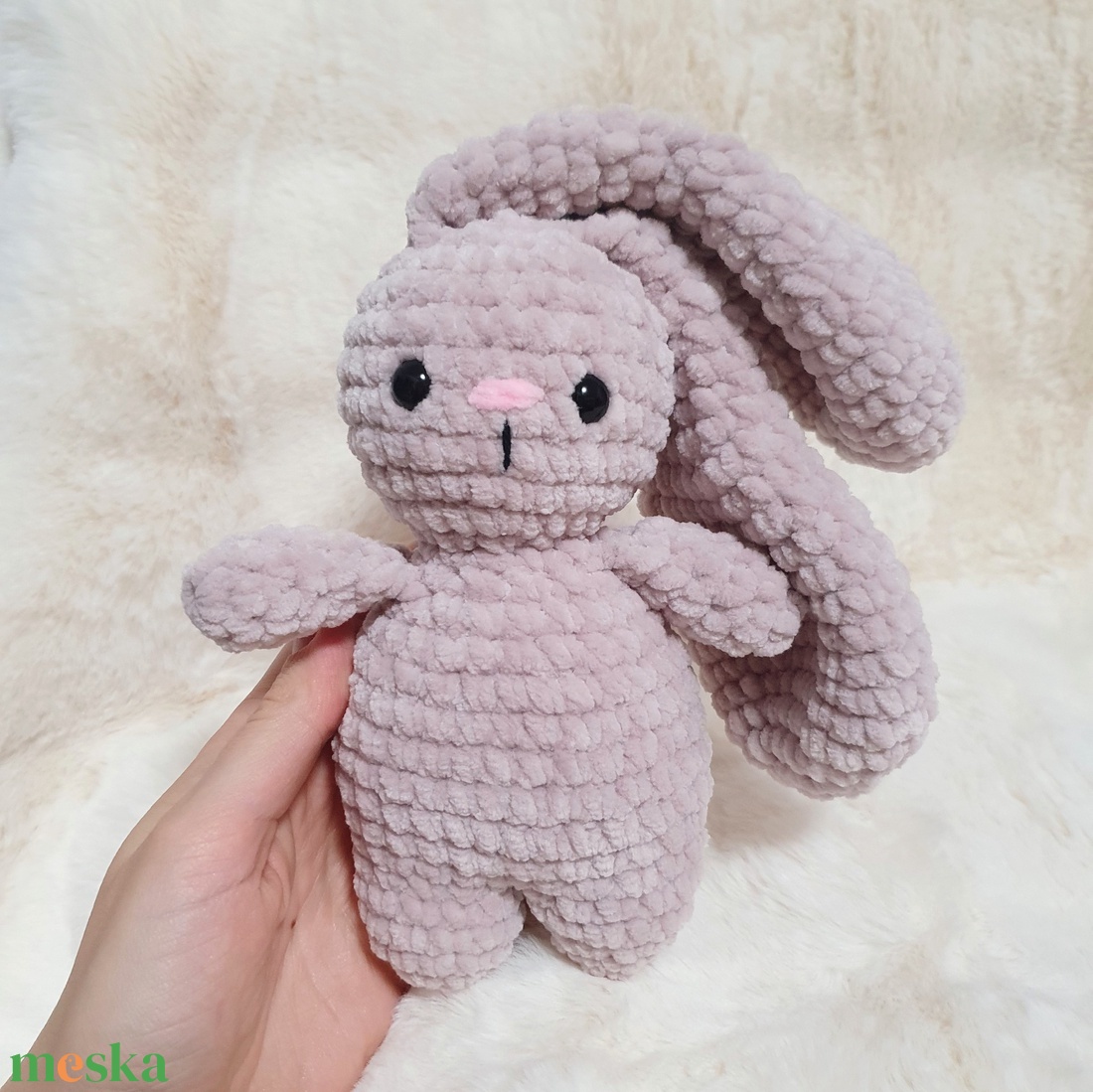 Horgolt amigurumi plüss nyuszi - játék & sport - plüssállat & játékfigura - nyuszi - Meska.hu