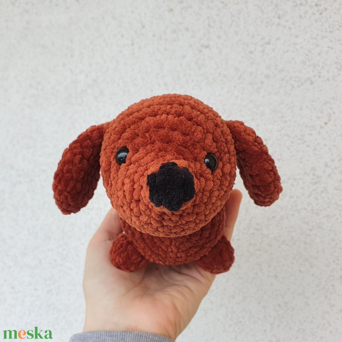 Horgolt amigurumi plüss tacskó - játék & sport - plüssállat & játékfigura - kutya - Meska.hu Horgolt amigurumi plüss tacskó - játék & sport - plüssállat & játékfigura - kutya - Meska.hu