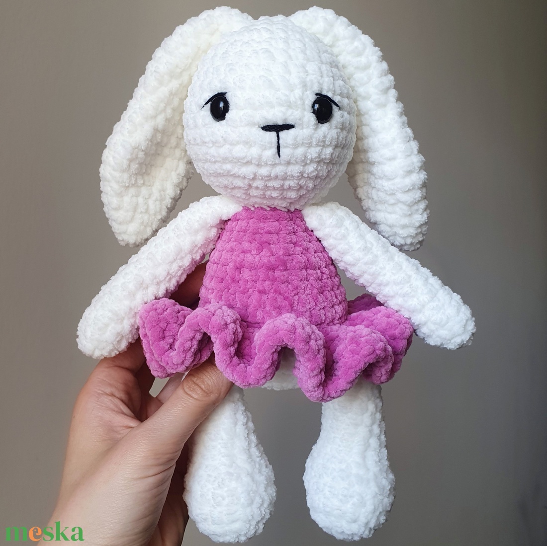 Horgolt amigurumi plüss nyuszi - játék & sport - plüssállat & játékfigura - nyuszi - Meska.hu