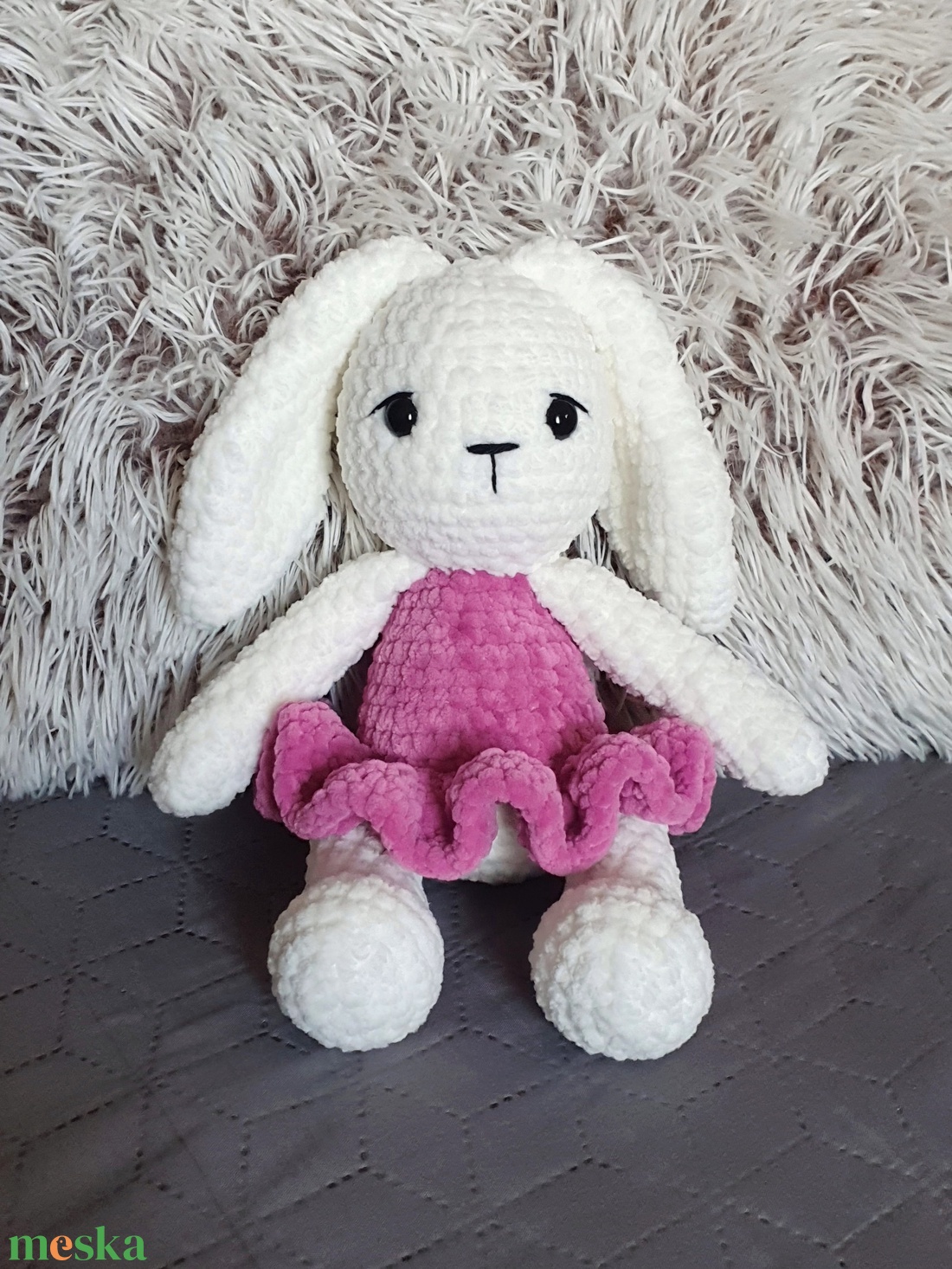 Horgolt amigurumi plüss nyuszi - játék & sport - plüssállat & játékfigura - nyuszi - Meska.hu
