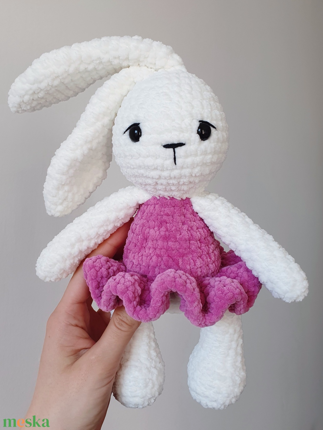 Horgolt amigurumi plüss nyuszi - játék & sport - plüssállat & játékfigura - nyuszi - Meska.hu