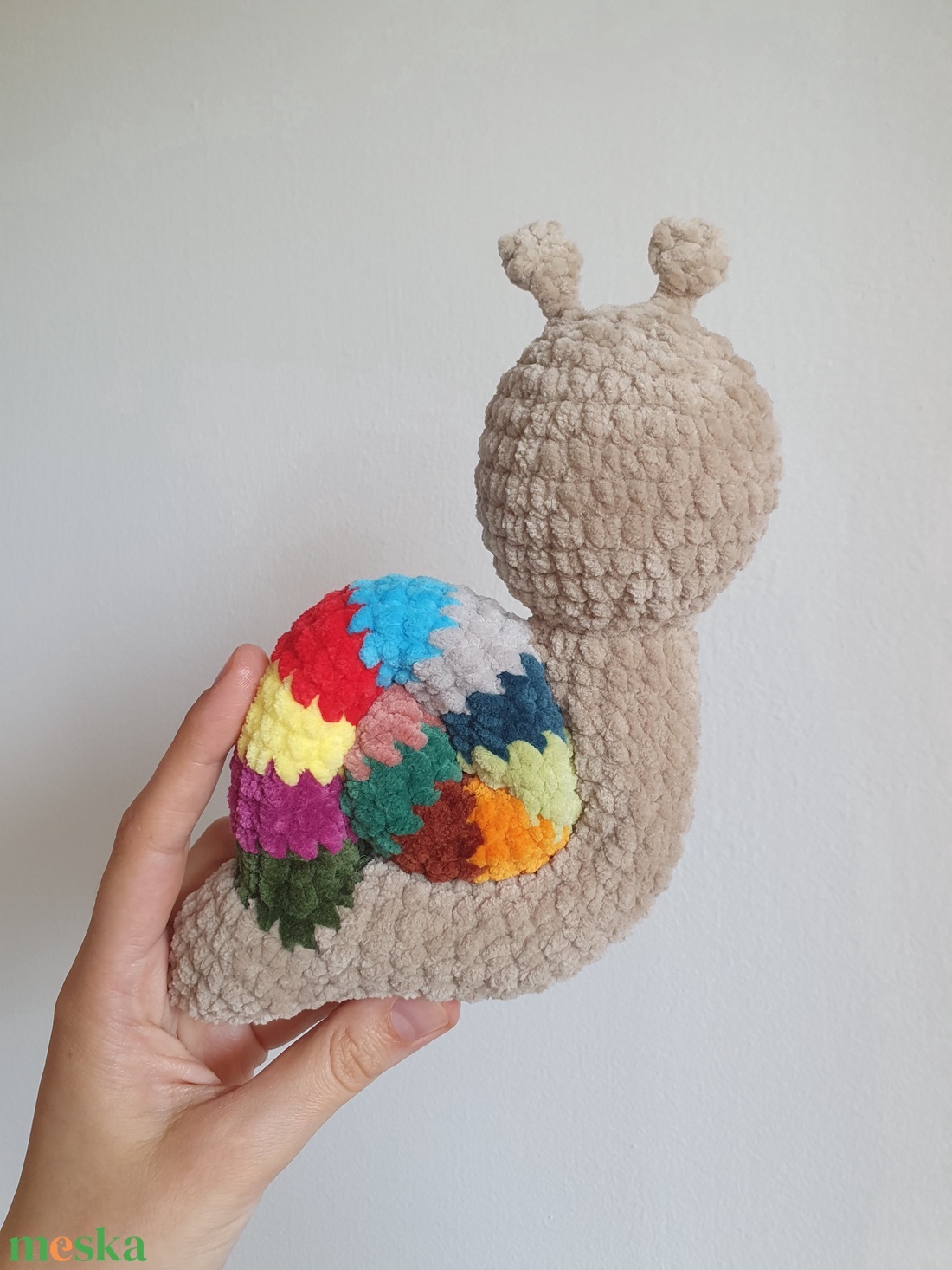Horgolt amigurumi plüss csiga - játék & sport - plüssállat & játékfigura - csiga - Meska.hu