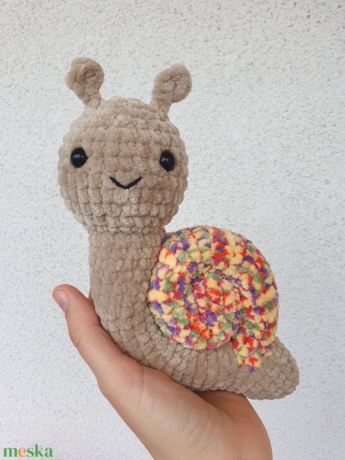 Horgolt amigurumi plüss csiga - játék & sport - plüssállat & játékfigura - csiga - Meska.hu