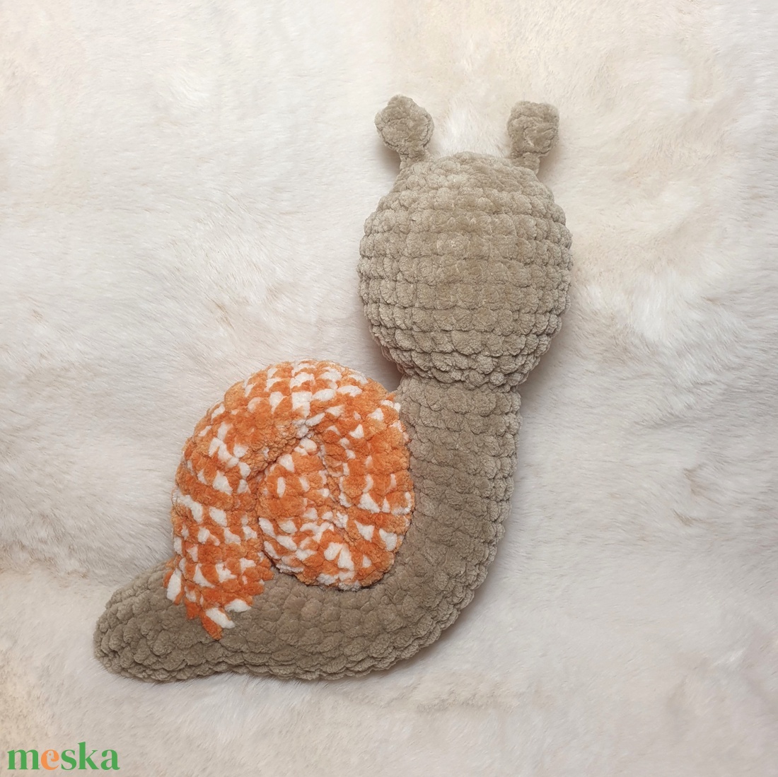 Horgolt amigurumi plüss csiga - játék & sport - plüssállat & játékfigura - csiga - Meska.hu