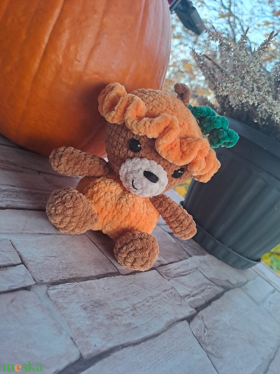 Horgolt töki maci - játék & sport - plüssállat & játékfigura - más figura - Meska.hu