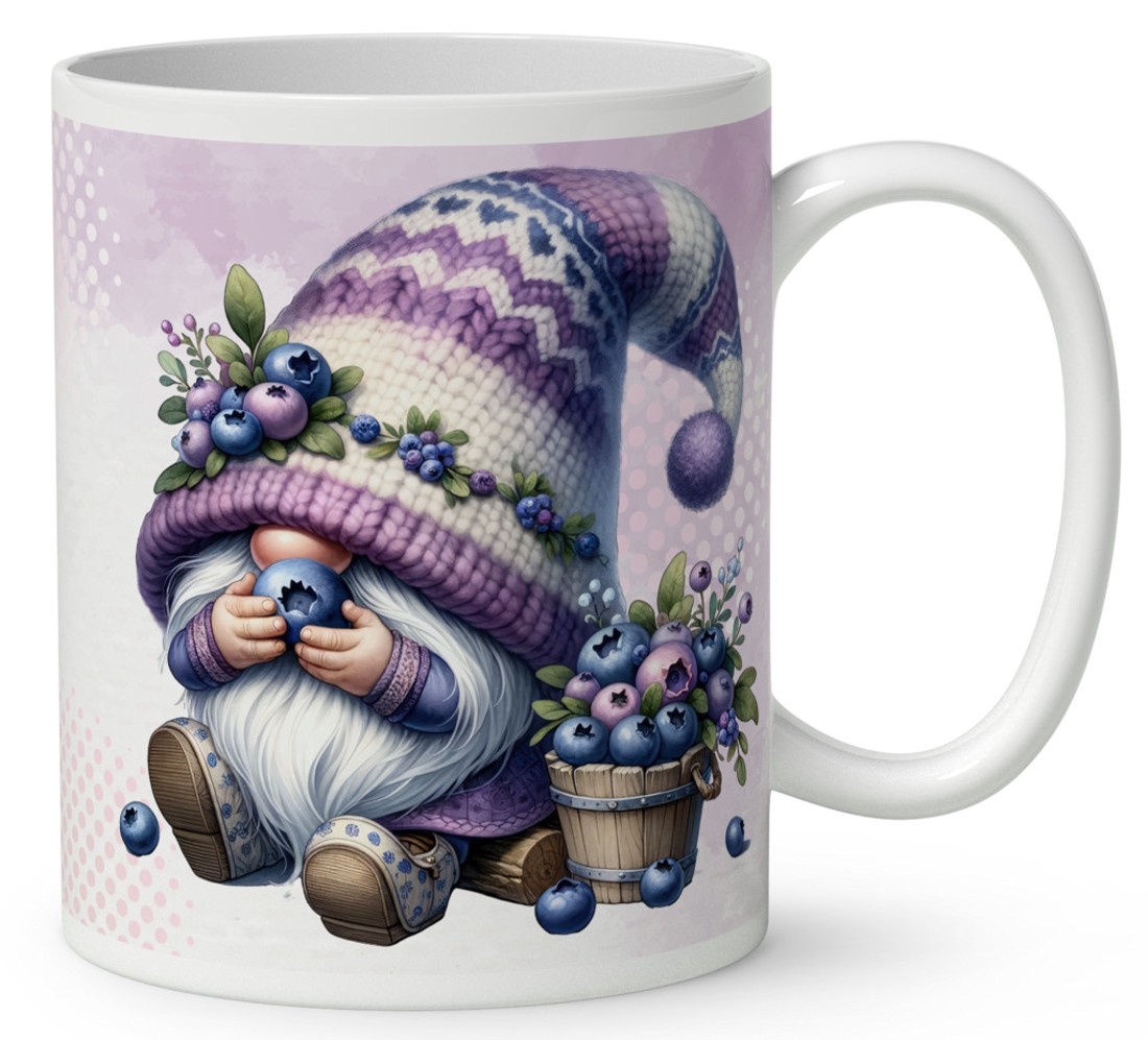 Névvel kérhető - Nyami Áfonyás manó mintás bögre - otthon & életmód - konyhafelszerelés, tálalás - tálalás - bögre & csésze - Meska.hu