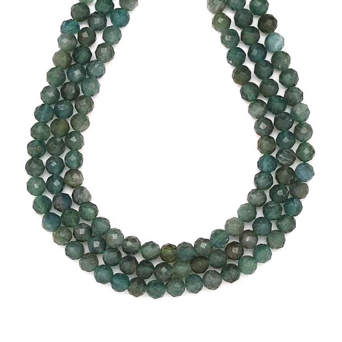 Kianit fazettált zöld golyó 5-6mm ékszerkészítő alapanyag (füzér) - kellékek & szerszámok - ásvány alapanyag - ásványfüzér - Meska.hu