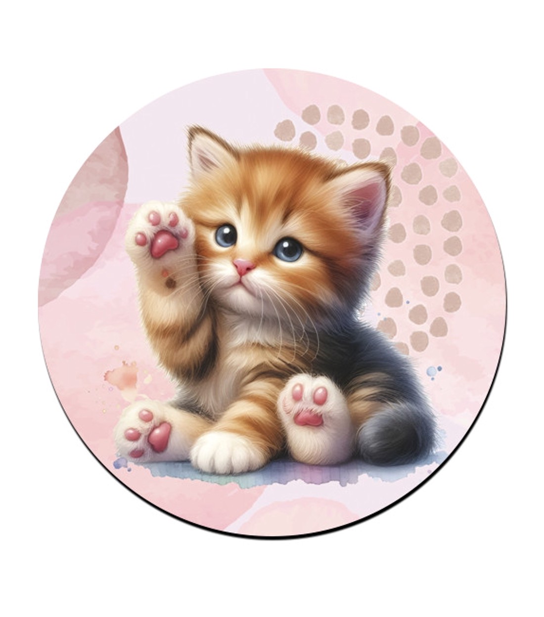 Cuki tapis vörös cicus mintás bögre alátét -  - Meska.hu