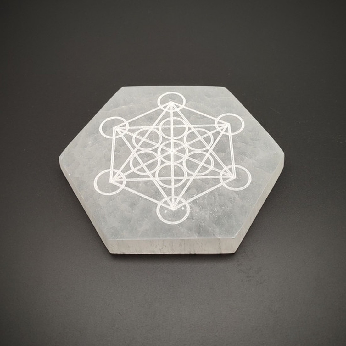 Metatron mintás szelenit hatszög lap 10 cm -  - Meska.hu