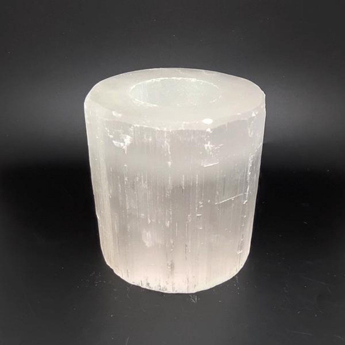 Szelenit henger mécsestartó 8cm -  - Meska.hu