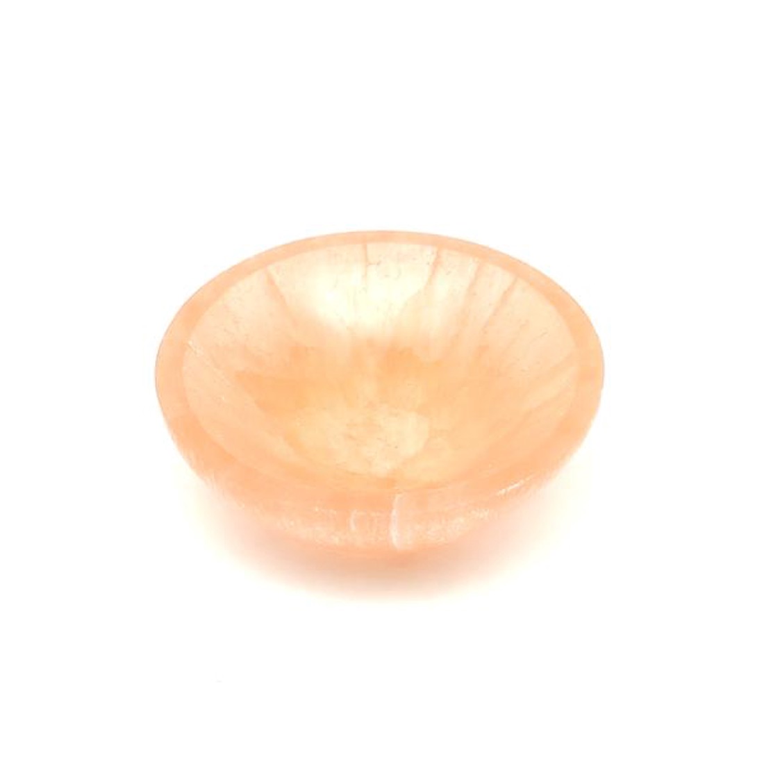 Szelenit tál kerek narancs 8cm - kellékek & szerszámok - ásvány alapanyag - szelenit korong - Meska.hu
