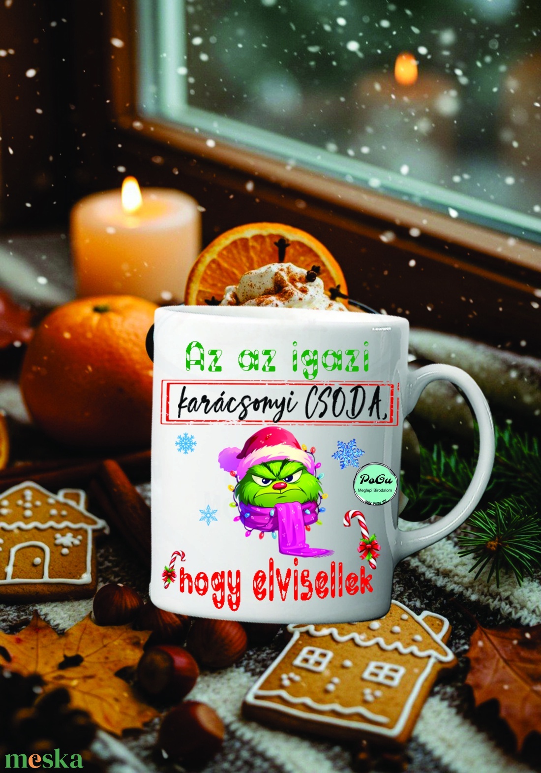 Grinch3 bögre - otthon & életmód - konyhafelszerelés, tálalás - tálalás - bögre & csésze - Meska.hu