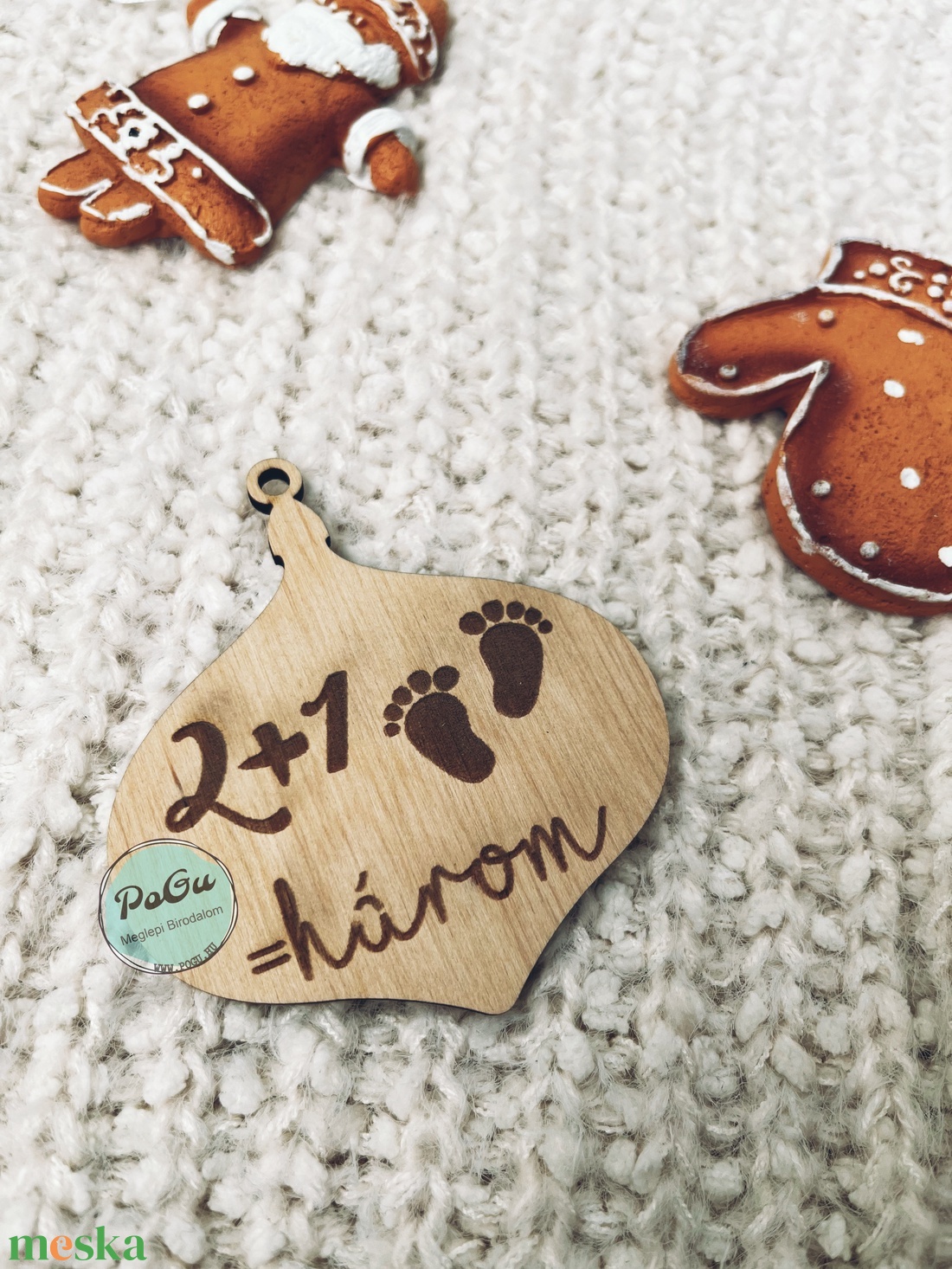 Család leszünk karácsonyfa dísz - karácsony - karácsonyi lakásdekoráció - karácsonyfadíszek - Meska.hu